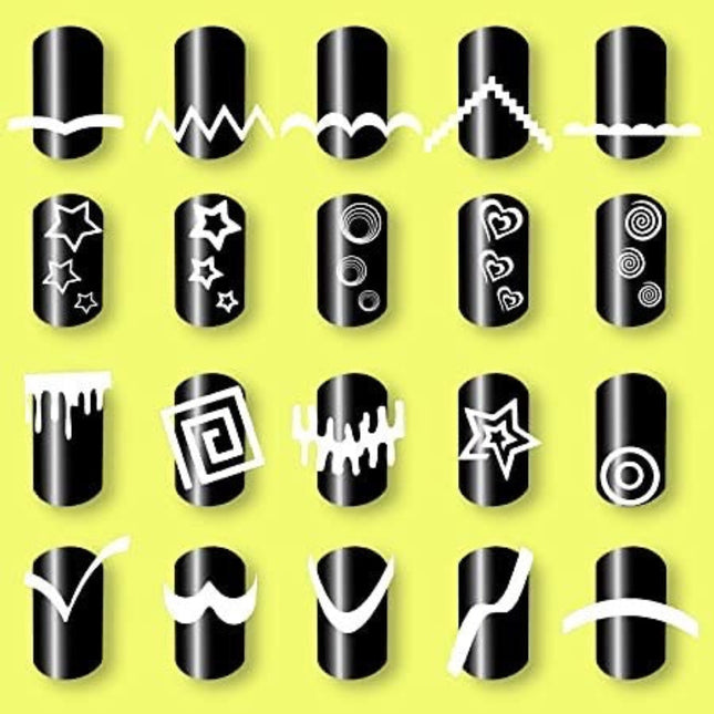 FRENCH NAIL ART STICKERS- PACK OF 25
