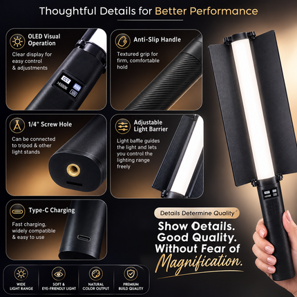 LED Light Stick | 2500K-6000K Adjustable