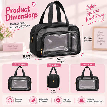 Multipurpose kids bag with Spacious Compartments & Waterproof Design(Black)