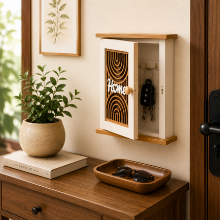 Decorative Wooden Key Holder Cabinet