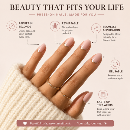 Ready to use Acrylic gel nails-maroon gold and peach(741-12)