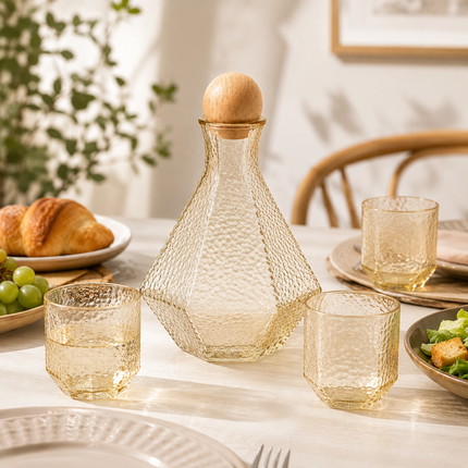 Premium Glass Jug and Glass Set Pack of 7(Model B)