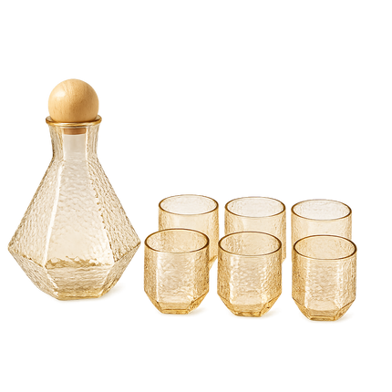Premium Glass Jug and Glass Set Pack of 7(Model B)