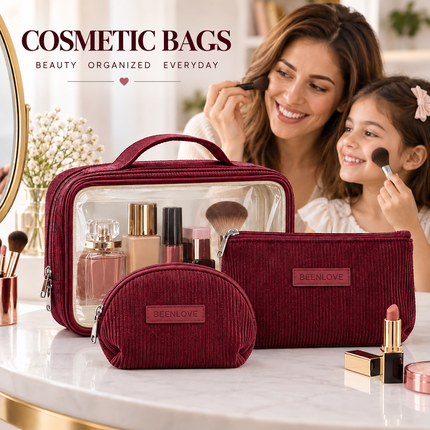 Multipurpose Cosmetic Pouch (Maroon)