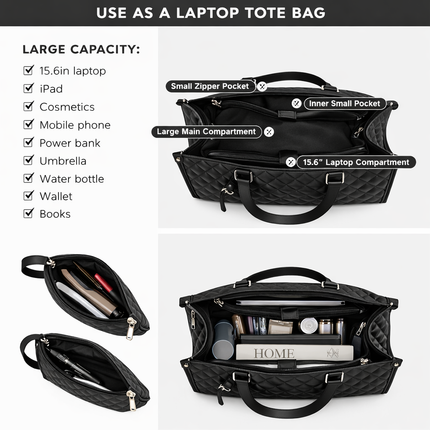 All-in-One Tote Bag (Black)