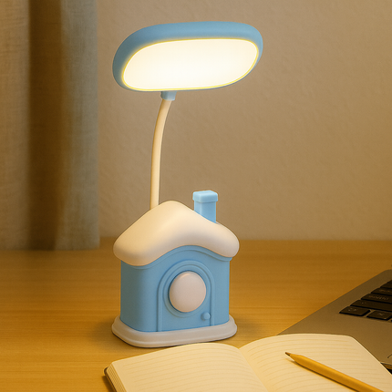 Cute House LED Lamp(Green)