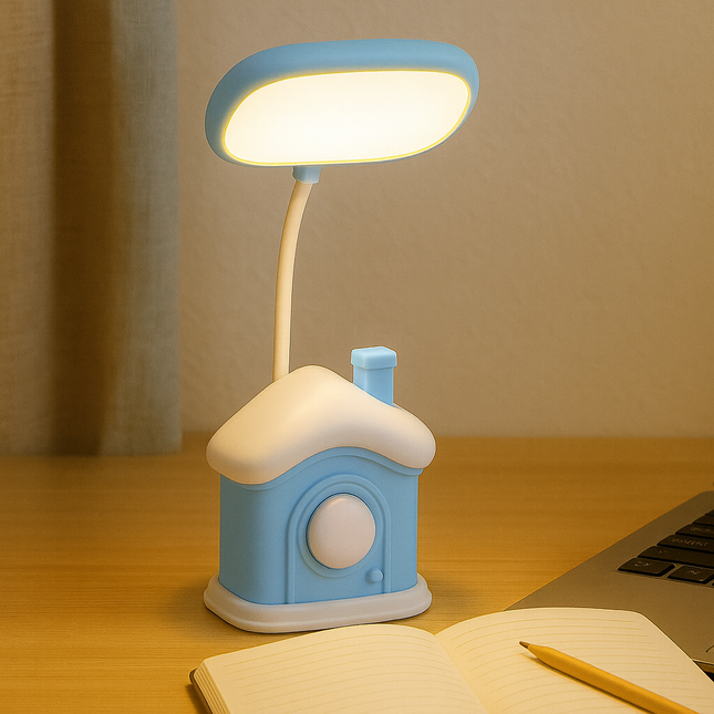 Cute House LED Lamp(Green)