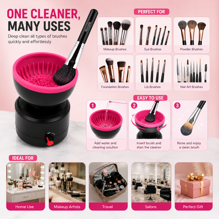 Automatic Makeup Brush Cleaner Machine USB Powered