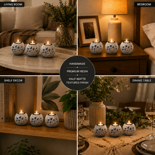 Elegant Handmade Candle Holder Set(Model D)