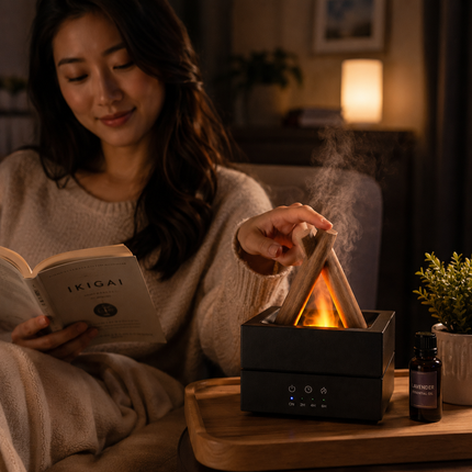 Bonfire Aromatherapy Humidifier with Flame Effect