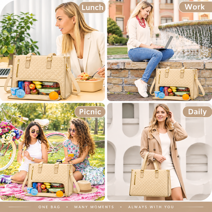 All-in-One Tote Bag (Beige)