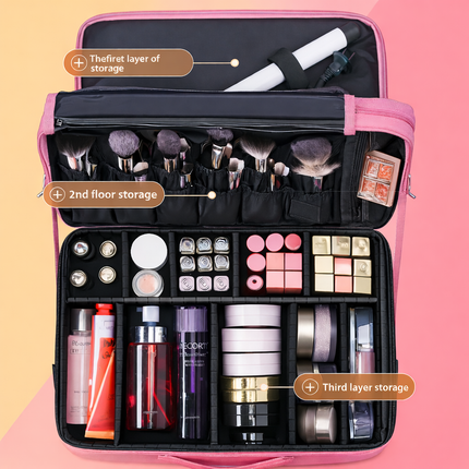 professional vanity bag large (Peach)