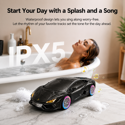 Car Shape Bluetooth Speaker with RGB Lights