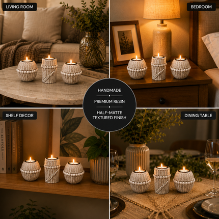 Elegant Handmade Candle Holder Set(Model B)
