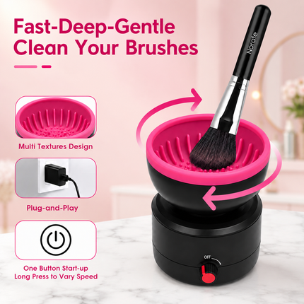 Automatic Makeup Brush Cleaner Machine USB Powered