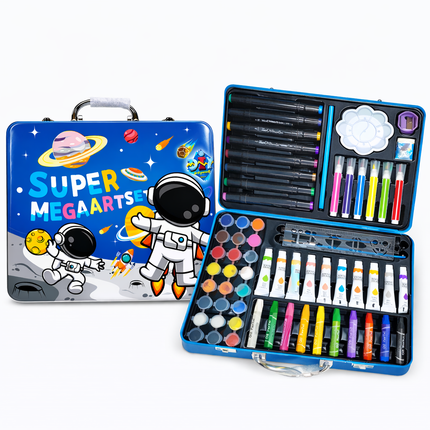 Coslifestore Kids Art Set Drawing & Painting Kit with Watercolors, Color Pencils, Oil Pastels, Acryl
