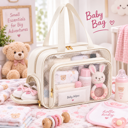 Multipurpose kids bag with Spacious Compartments & Waterproof Design(Off white)