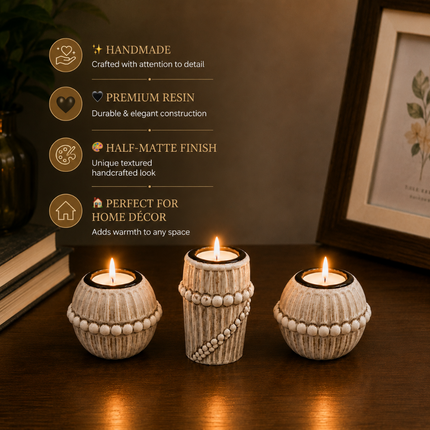 Elegant Handmade Candle Holder Set(Model B)
