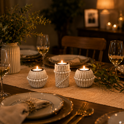 Elegant Handmade Candle Holder Set(Model B)