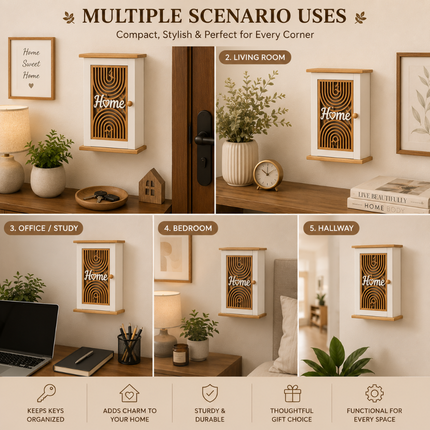 Decorative Wooden Key Holder Cabinet