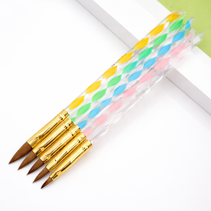 5-Piece Acrylic Nail Brushes