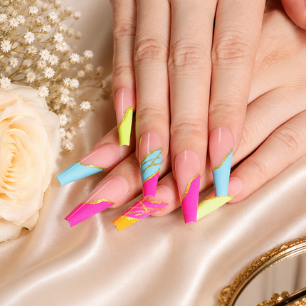 Professional Ballerina shape Nail Tips(Natural)