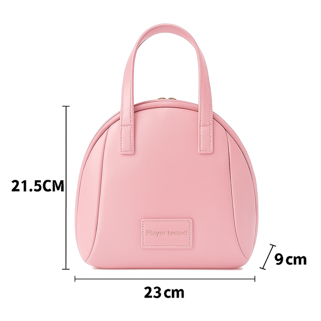 PU Leather Makeup Bag for Women (Plush Pink)