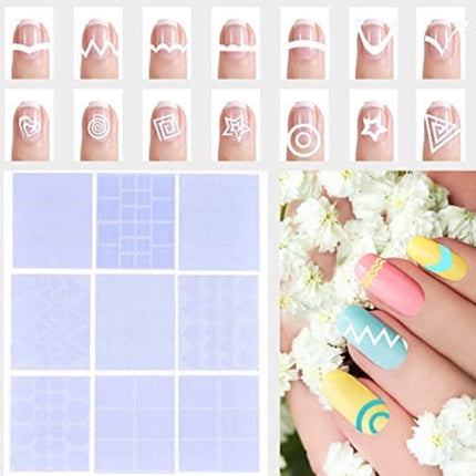 FRENCH NAIL ART STICKERS- PACK OF 25