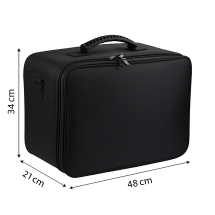 XXL-Adjustable Compartment Vanity in Trolley Style