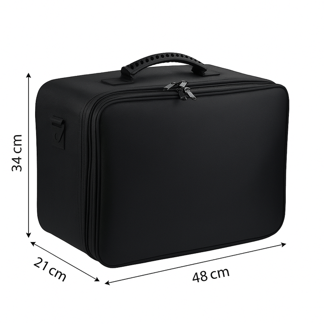 XXL-Adjustable Compartment Vanity in Trolley Style