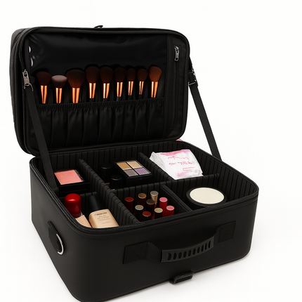 XXL-Adjustable Compartment Vanity in Trolley Style