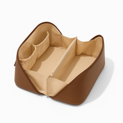 Premium Cosmetic Travel Bag (Brown)