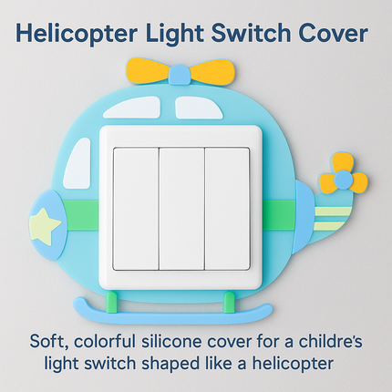 Pack of 4 Silicone Light Switch Covers for Kids