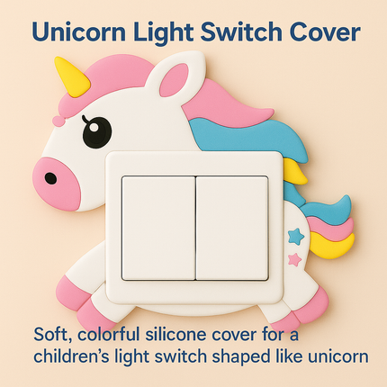 Pack of 4 Silicone Light Switch Covers for Kids