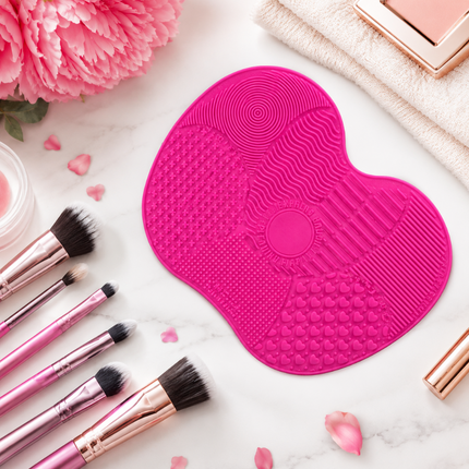Professional Brush Cleaner Pad (Pink)