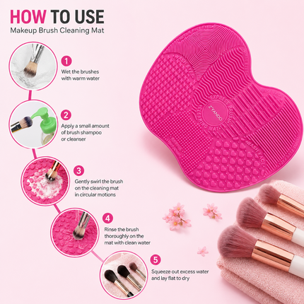 Professional Brush Cleaner Pad (Purple)