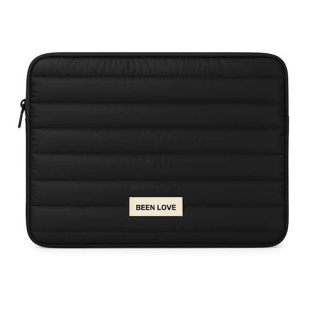 Coslifestore Quilted Laptop Bag â Portable Zipper Sleeve for 13-14â Laptops | Soft Polyester | T
