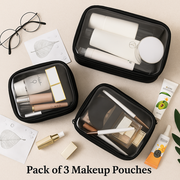 COSLIFESTORE-PACK OF 3 PVC POUCHES