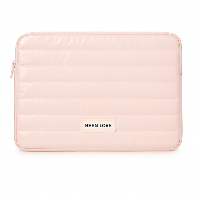 Coslifestore Quilted Laptop Bag â Portable Zipper Sleeve for 13-14â Laptops | Soft Polyester | T