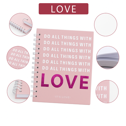 A5 Spiral Notebook – Do Things With Love