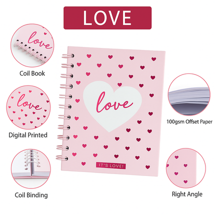 A5 Spiral Notebook - Its Love