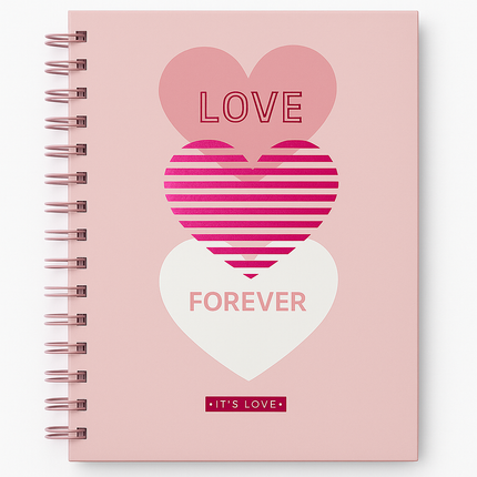 A5 Spiral Notebook - Love forever