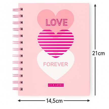 A5 Spiral Notebook - Love forever