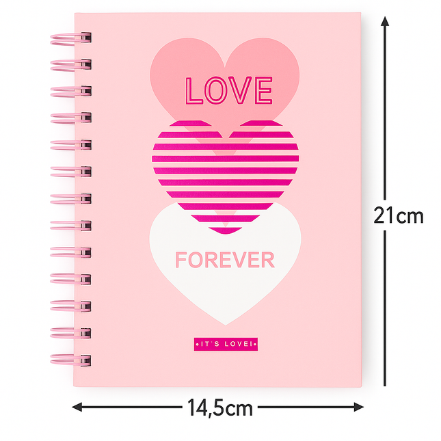 A5 Spiral Notebook - Love forever