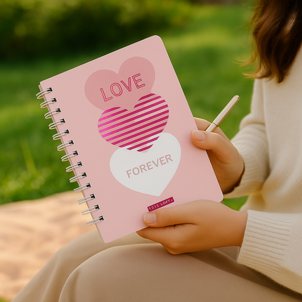 A5 Spiral Notebook - Love forever
