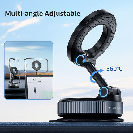 Universal Magnetic Phone Holder with Strong Suction Cup