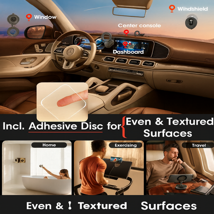 Universal Magnetic Phone Holder with Strong Suction Cup