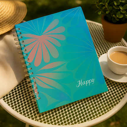 Premium A4 Spiral Notebook(Aqua)