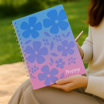 Premium A4 Spiral Notebook(Lavender)