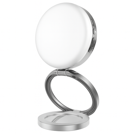 Magnetic Phone Holder with LED Mirror Light
